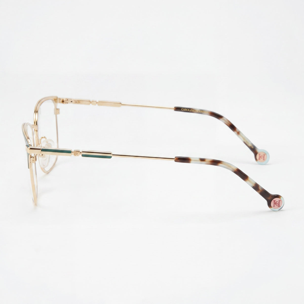 Carolina Herrera HER 0204 Gold Green Eyeglasses for Women, 54mm, Photo 2