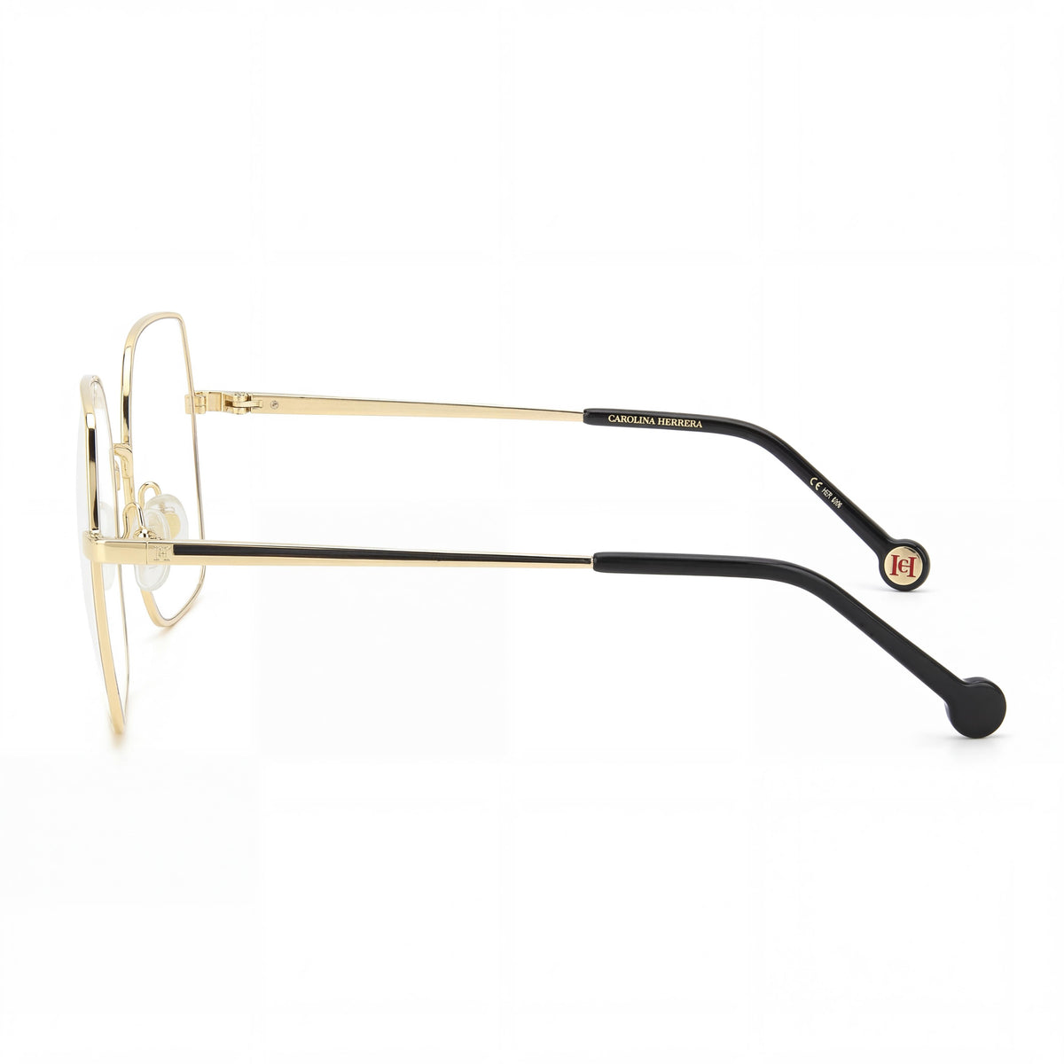 Carolina Herrera Her 0206 Black Rectangle Eyeglasses for Women, 55mm, Photo 2
