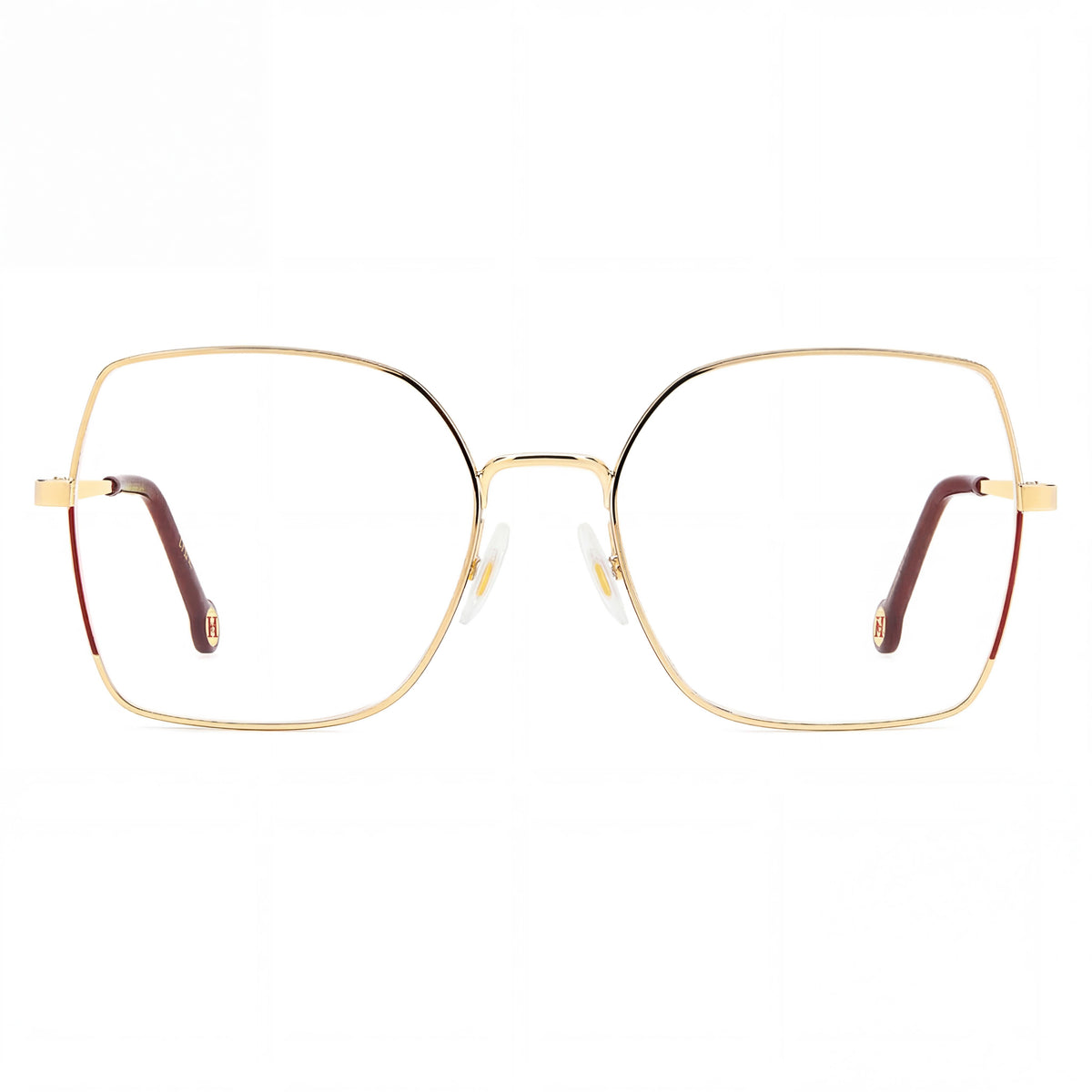 Carolina Herrera HER 0206 Gold Square Eyeglasses for Women, 55mm, Photo 2