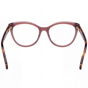 Carolina Herrera Her 0207 Rectangle Eyeglasses Men — side view, Brown Plastic temples