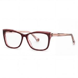 Carolina Herrera HER 0208 Red Rectangle Eyeglasses for Women, Acetate frame