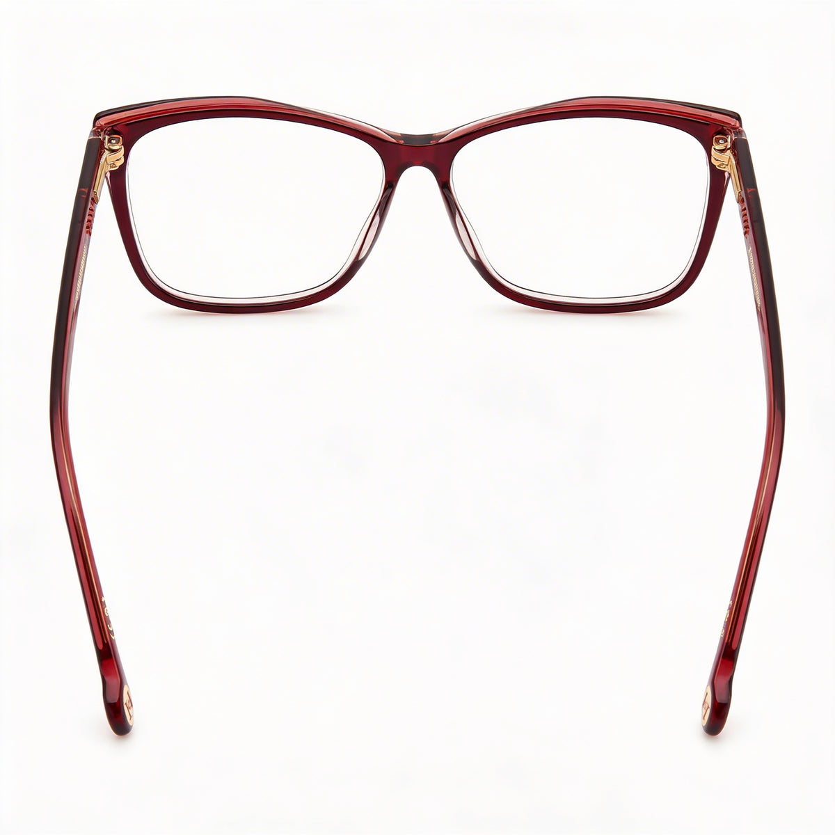 Carolina Herrera Her 0208 Red Rectangle Eyeglasses for Women, 55mm, Photo 3
