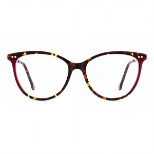 Carolina Herrera Her 0210 Oval Eyeglasses for Women — front view, Light Acetate