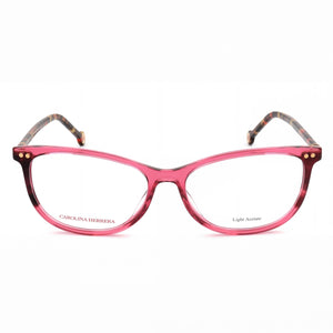 Carolina Herrera Her 0213 Rectangle Eyeglasses for Women — front view, Light Acetate