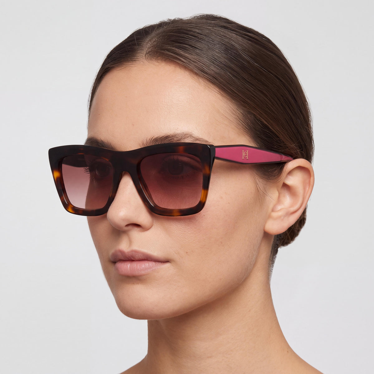 Carolina Herrera HER 0226/S Havana Pink Sunglasses for Women, 53mm, Photo 4
