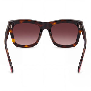Carolina Herrera HER 0226/S Square Sunglasses Women — side view, Non-Polarized Brown Shaded lens