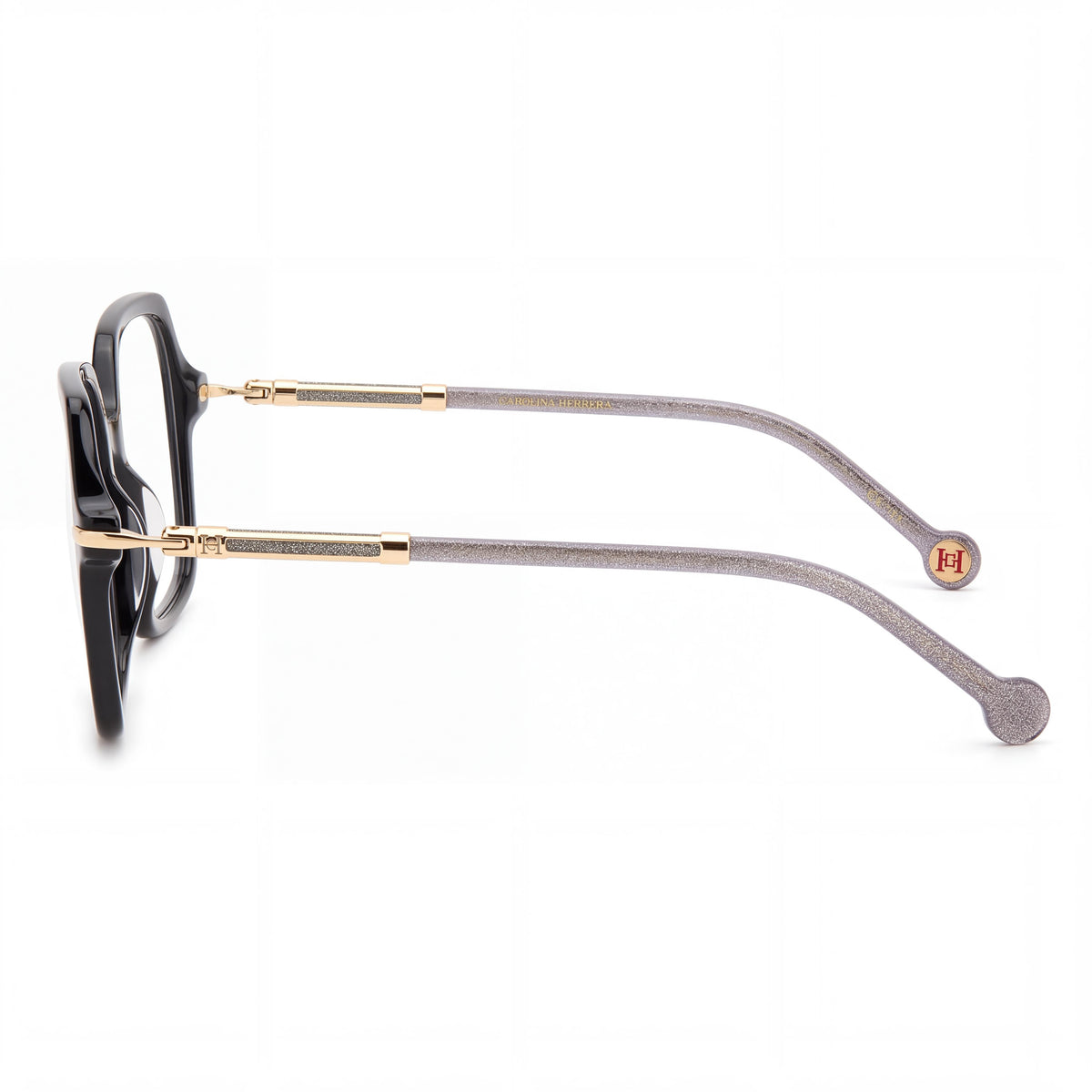 Carolina Herrera HER 0233 Black Rectangle Eyeglasses for Women, 54mm, Photo 2