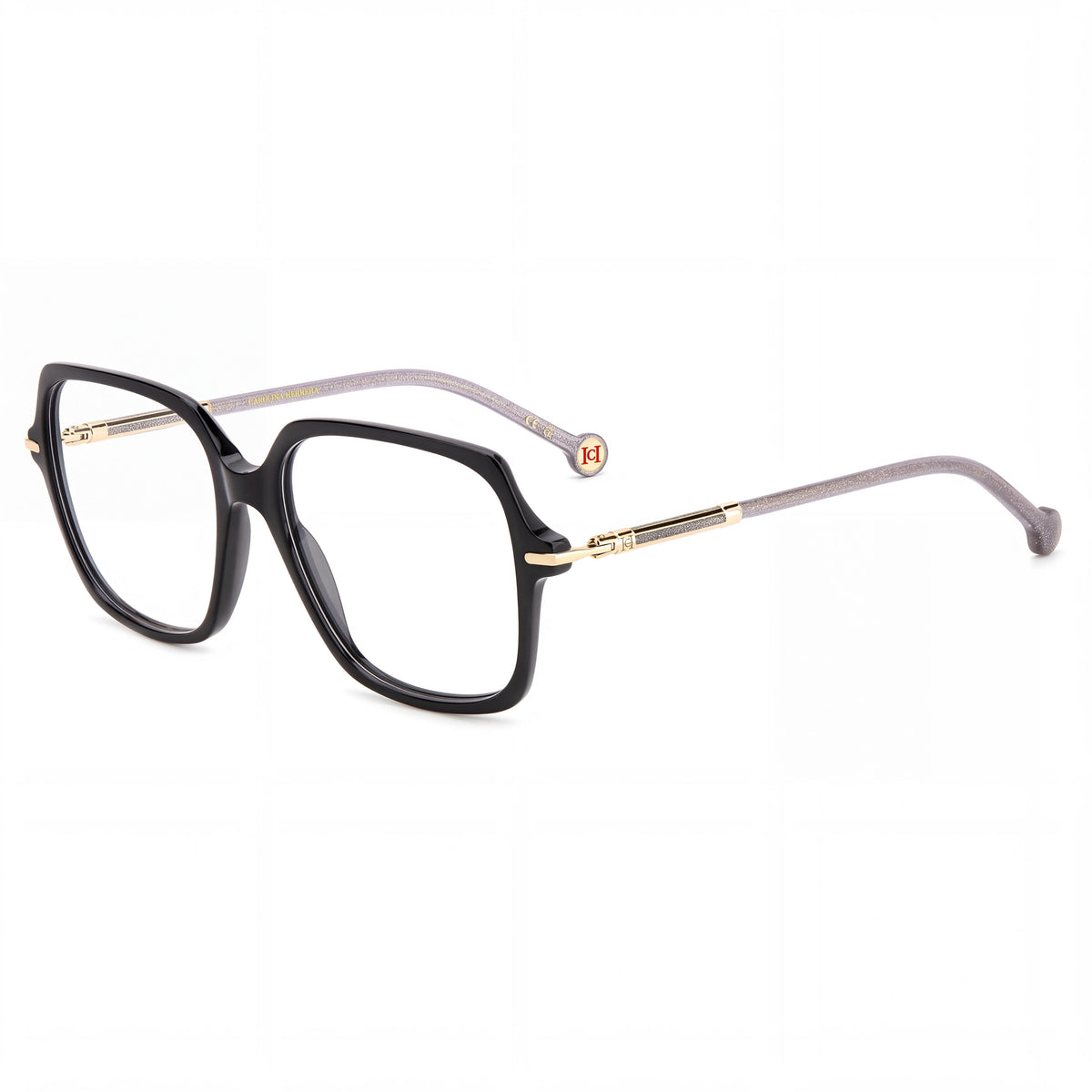 Carolina Herrera HER 0233 Black Rectangle Eyeglasses for Women, 54mm, Photo 1