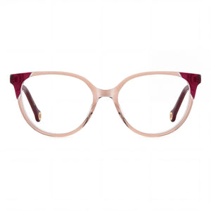 Carolina Herrera HER 0282 Oval Eyeglasses for Women — front view, Pink