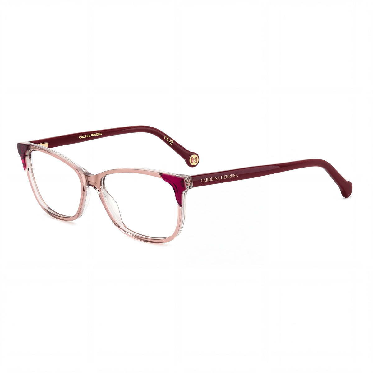 Gafas Carolina Herrera HER 0284 rectangulares rosas para mujer, 55mm, Photo 1