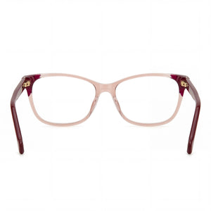 Carolina Herrera HER 0284 Rectangle Eyeglasses Women — side view, Pink temples