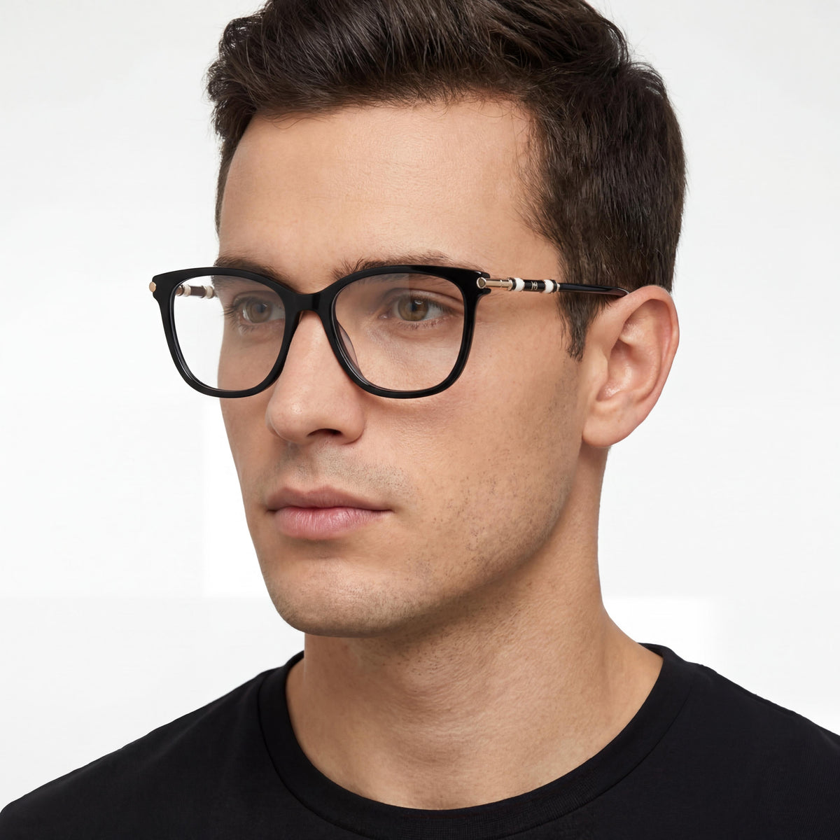 Carolina Herrera Modern CH 0027 Black Eyeglasses Unisex, 55mm, Photo 4