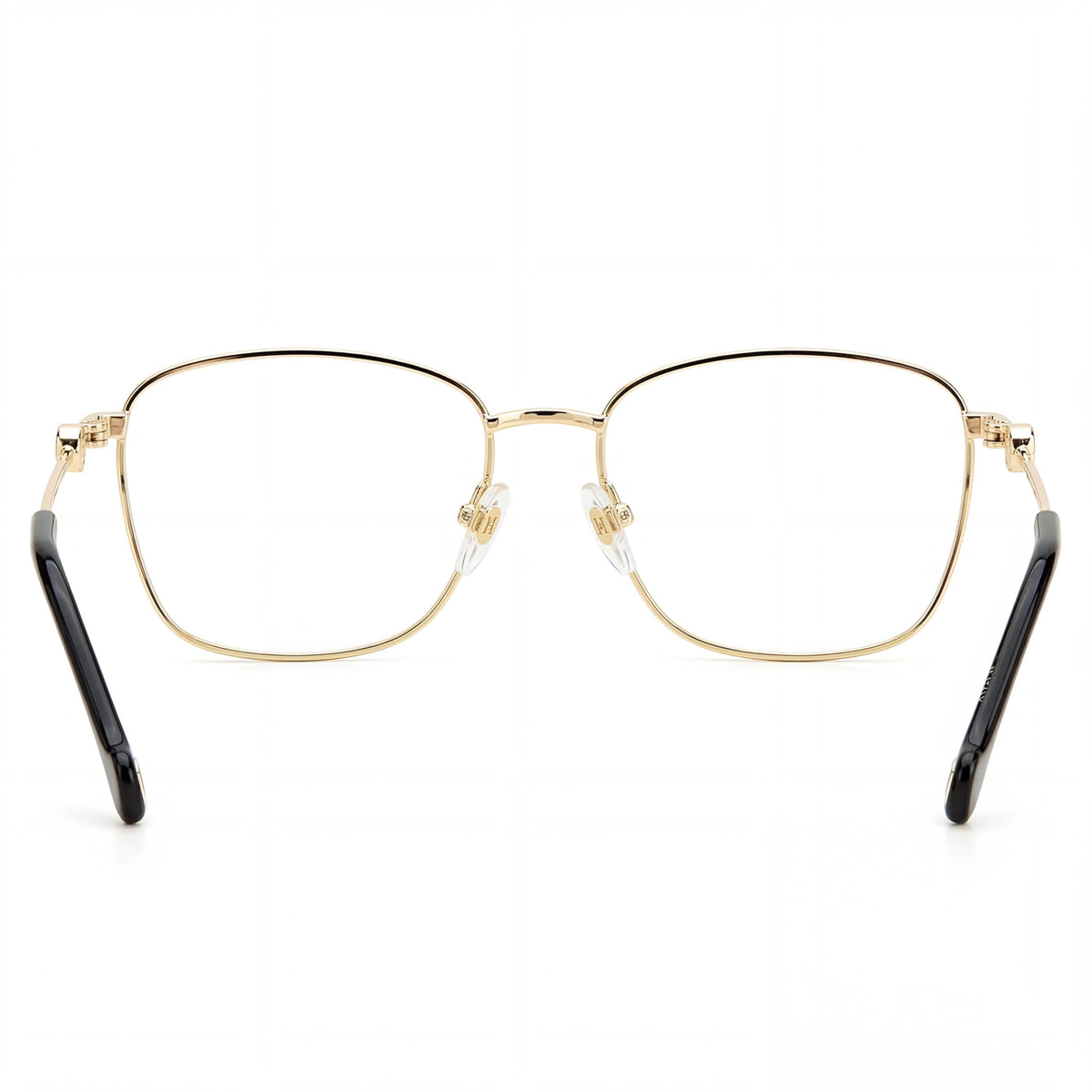 Carolina Herrera Modern Gold Rectangle Eyeglasses for Women, 57mm, Photo 3