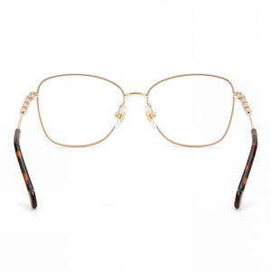 Carolina Herrera Modern Oval Eyeglasses for Women — front view, Alloy Steel