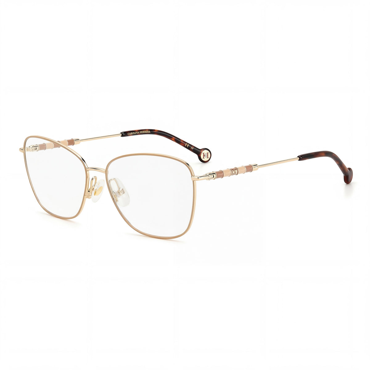 Gafas graduadas Carolina Herrera Modern CH 0039 ovaladas doradas para mujer, 55mm, Photo 1