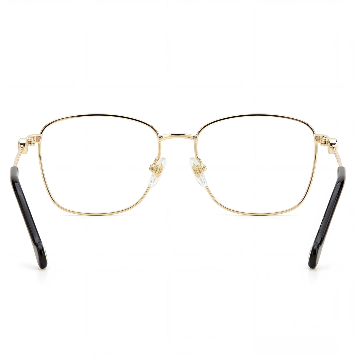 Carolina Herrera Modern Gold Black Square Eyeglasses for Women, Photo 3