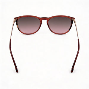 Carolina Herrera Modern Oval Sunglasses for Women — front view, Light Acetate frame