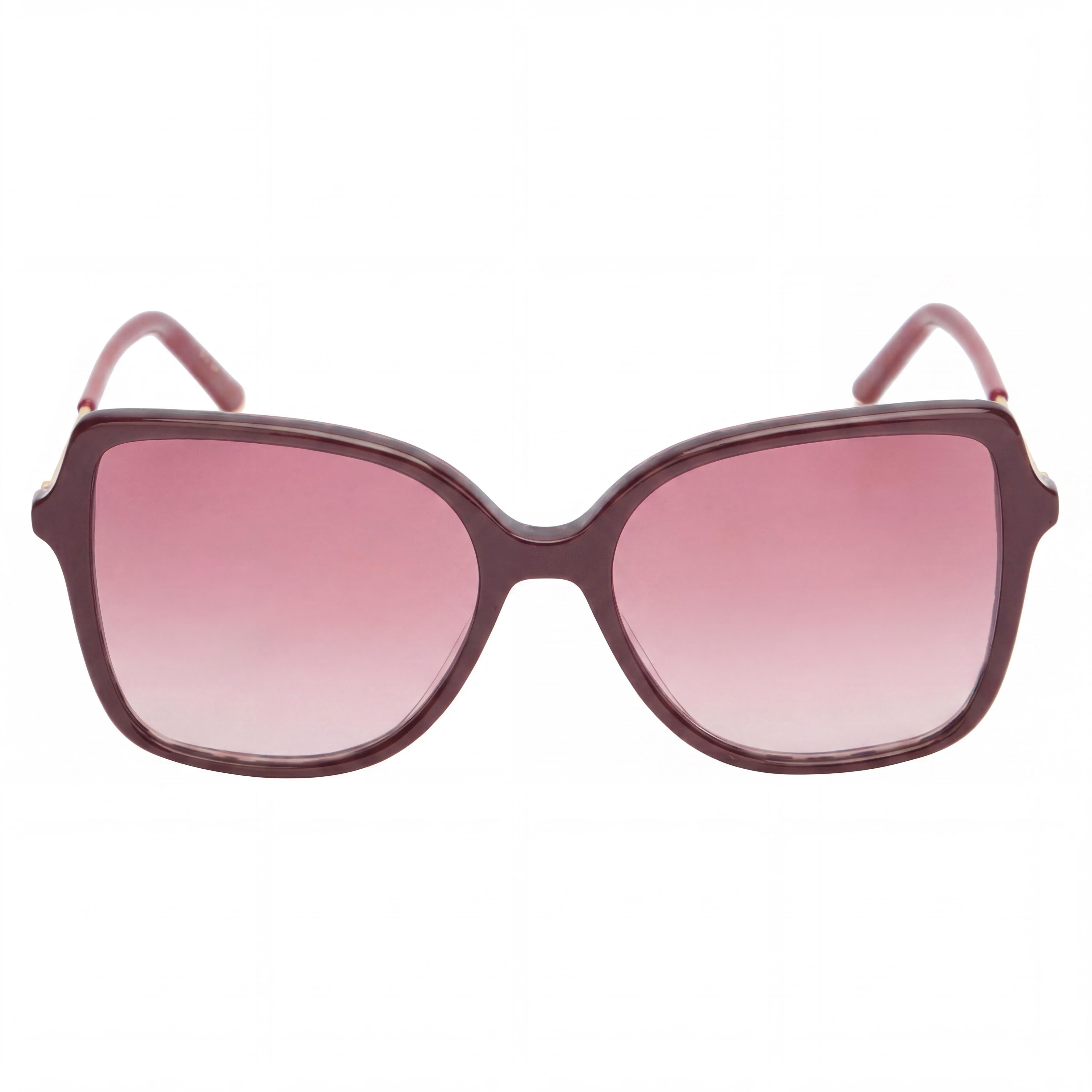 Carolina Herrera Seasonal Burgundy Gold Sunglasses for Women, 55mm, Photo 2