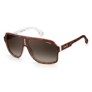 Carrera 1001/S Havana White Aviator Sunglasses Unisex, Bronze lens