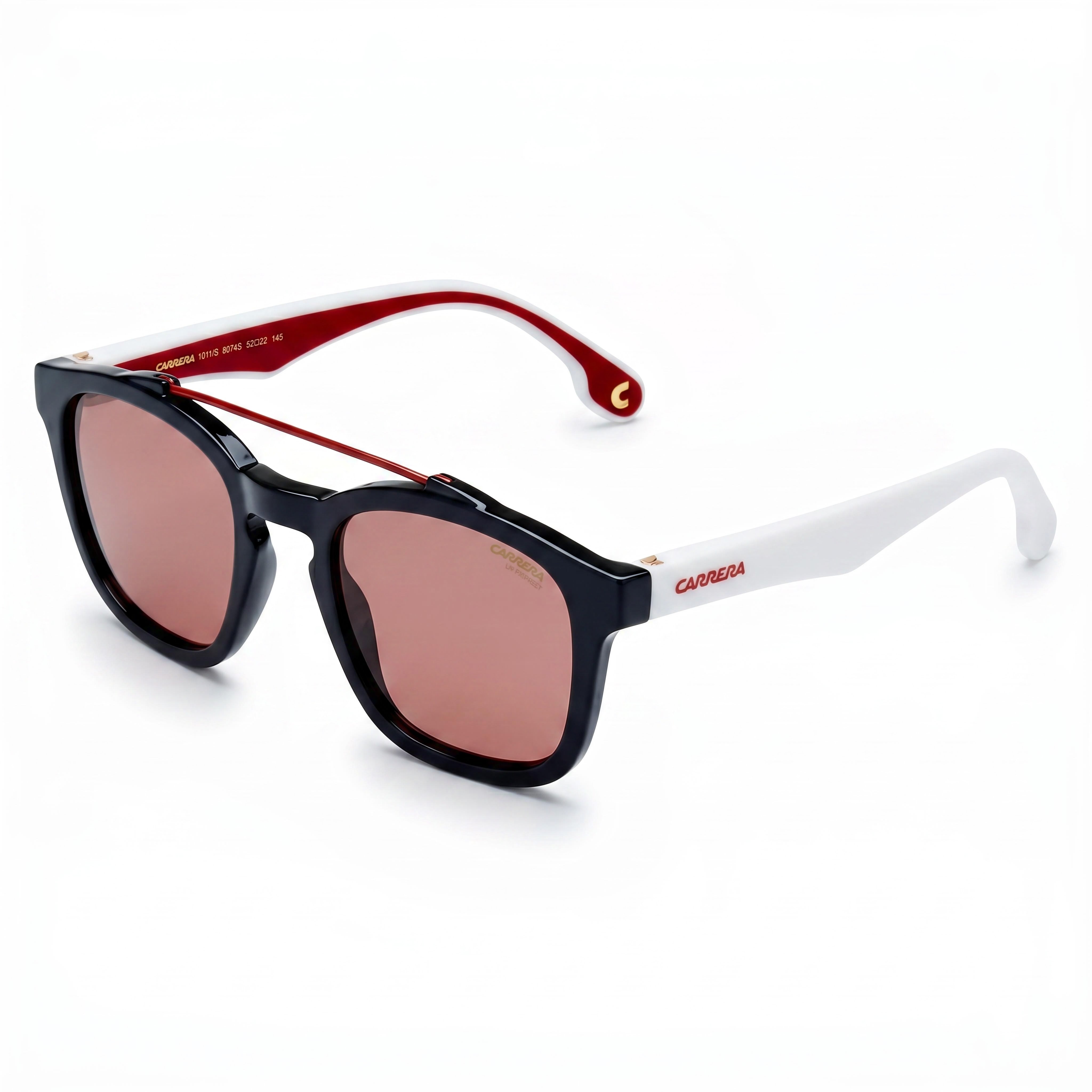 Carrera 1011/S Gafas de sol aviador negras, burdeos unisex, 52 mm, Photo 1