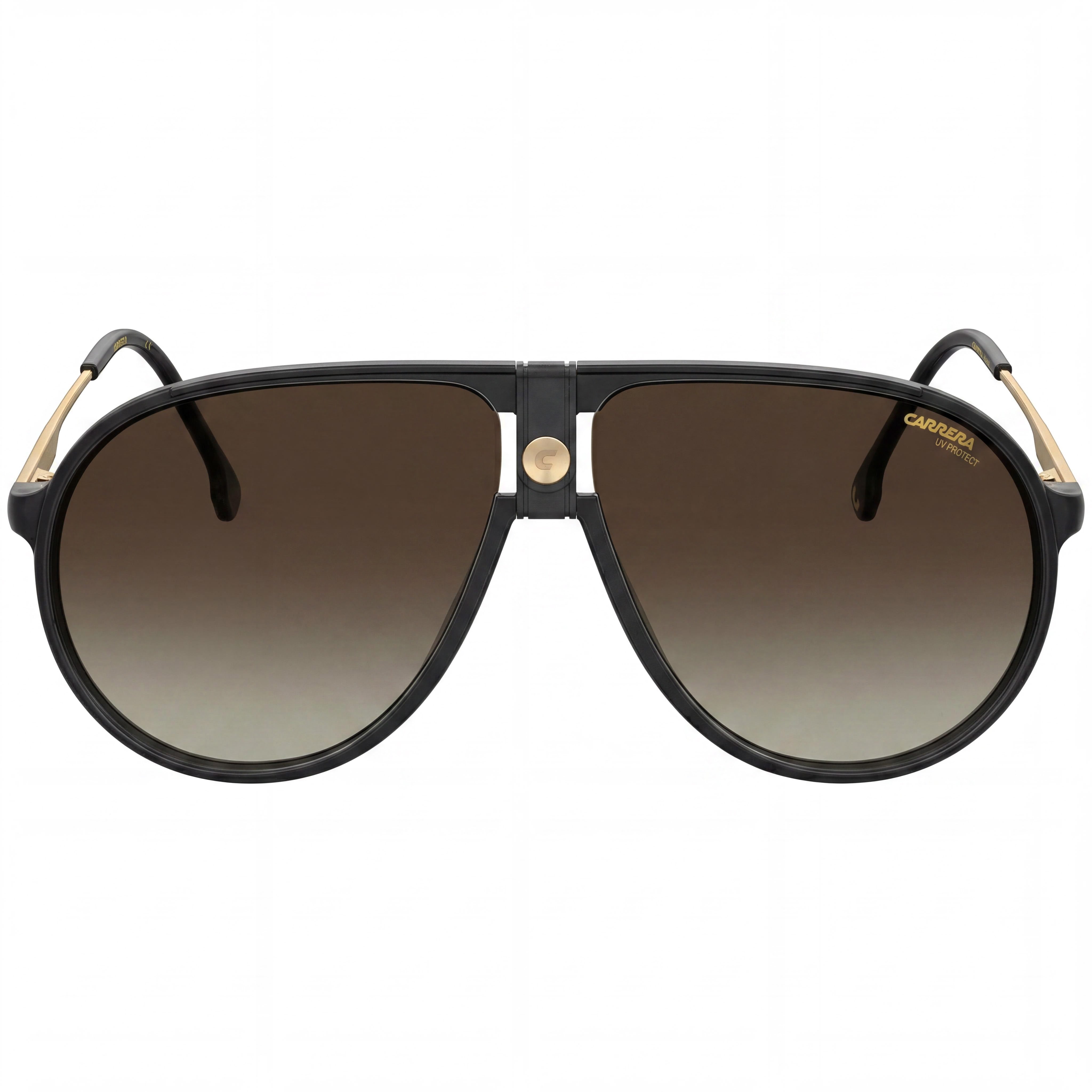 Gafas de sol unisex Carrera 1034/S de poliamida negra con degradado marrón, lentes UV no polarizadas con degradado marrón de 140 mm, Photo 2