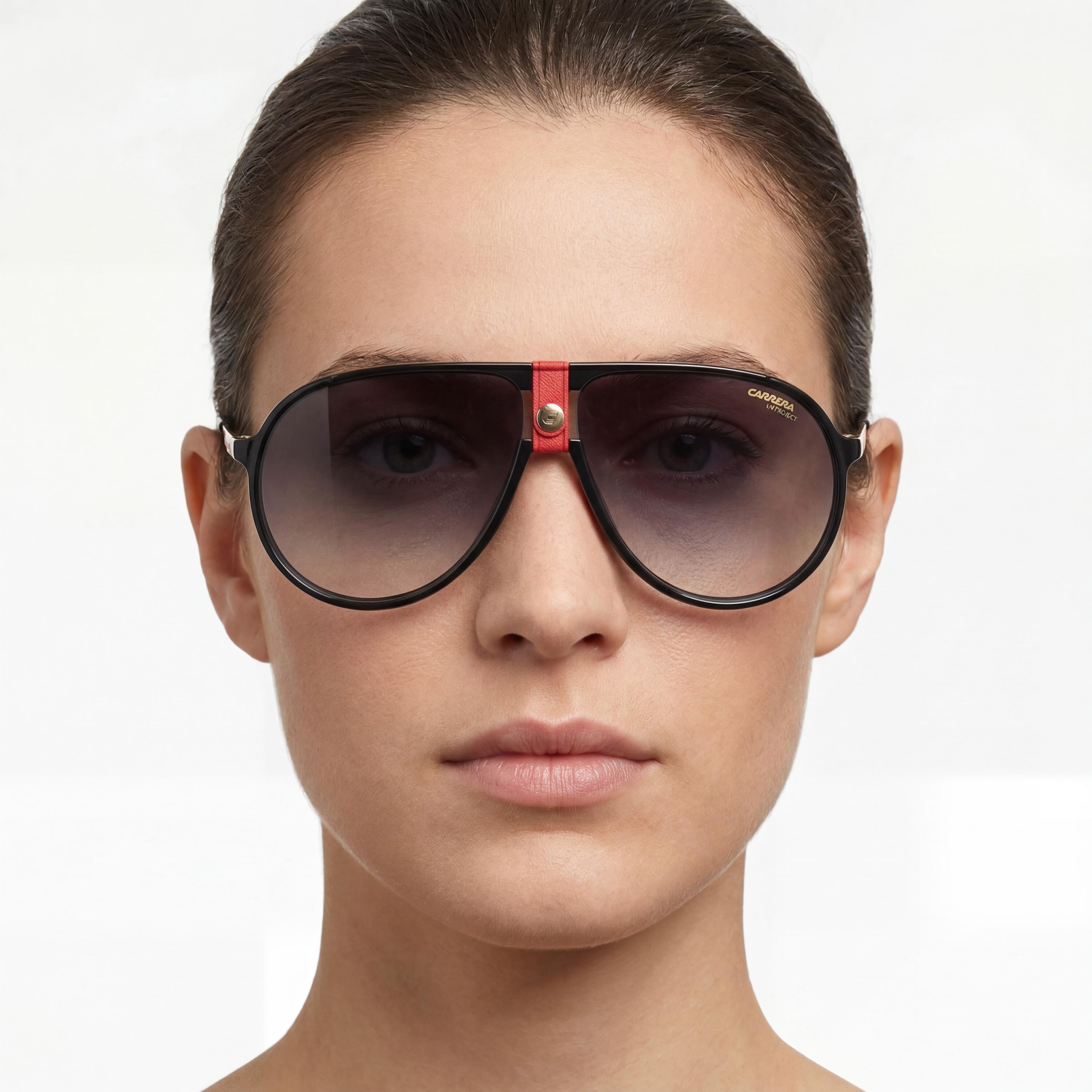 Gafas de sol unisex Carrera 1034/S aviador degradado dorado rojo, 63mm, Photo 4