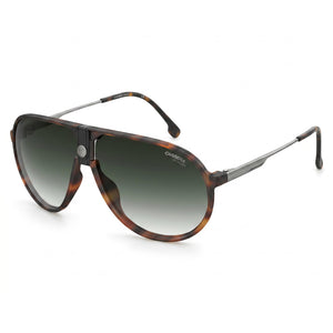 Carrera 1034/S Havana Aviator Sunglasses for Men, Green Shaded lens