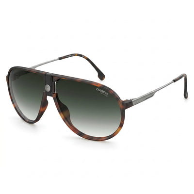 Carrera 1034/S Havana Aviator Sunglasses for Men, Green Shaded lens
