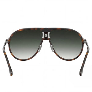 Carrera 1034/S Aviator Sunglasses Unisex — side view, Non-Polarized Green Shaded lens