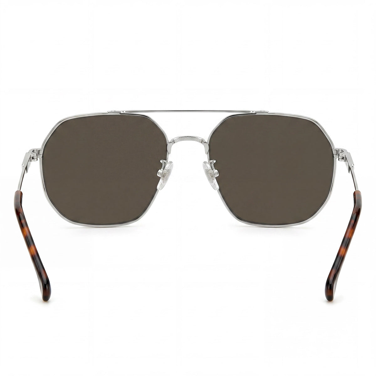 Gafas de sol Carrera 1035 unisex de acero inoxidable, montura plateada paladio, lentes marrón oscuro, protección UV, 58 mm, Photo 3