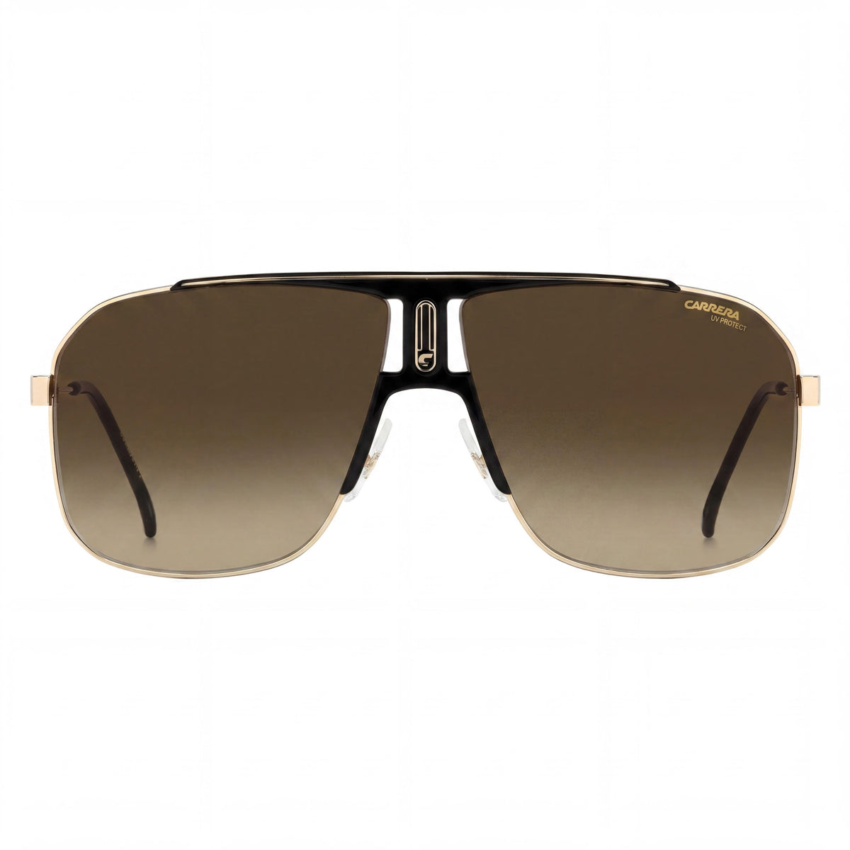 Gafas de sol Carrera 1043/S para hombre, color negro dorado, lentes en marrón degradado, 65 mm, Photo 2