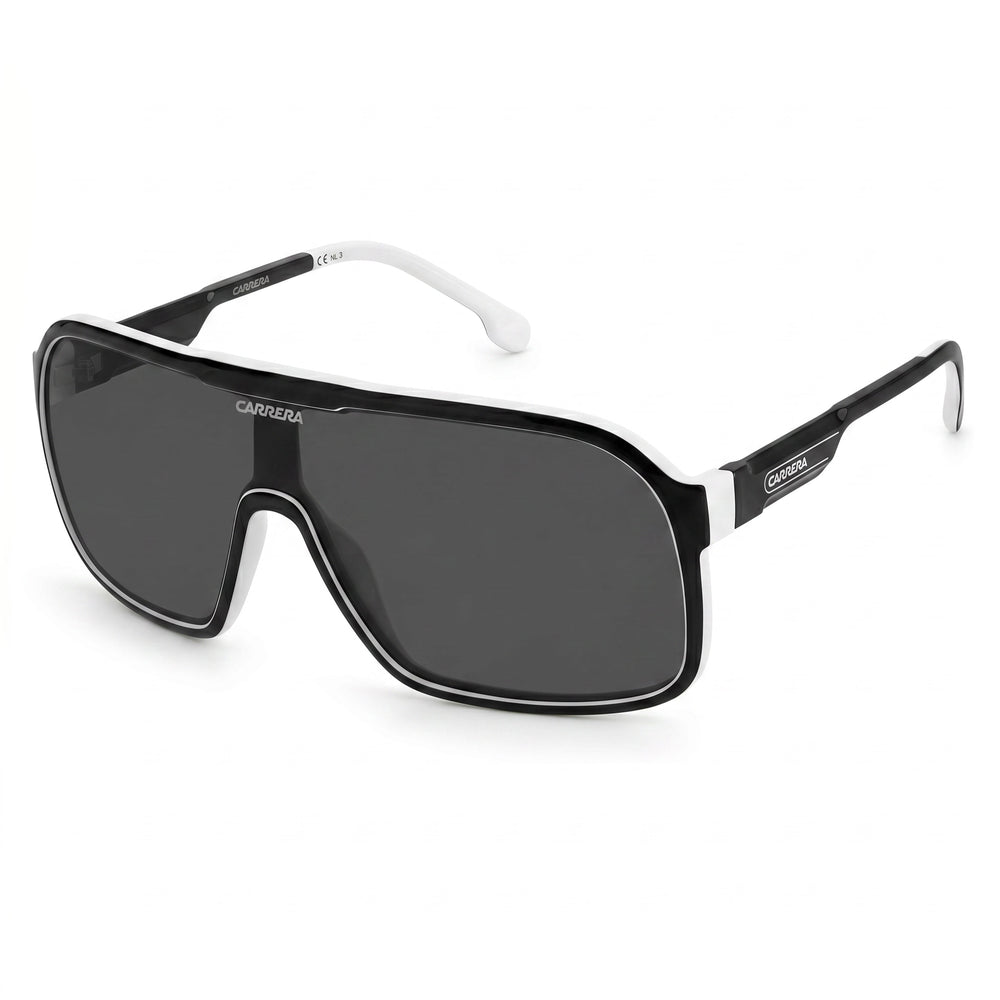 Carrera 1046/S Black Aviator Sunglasses Unisex, Grey lens