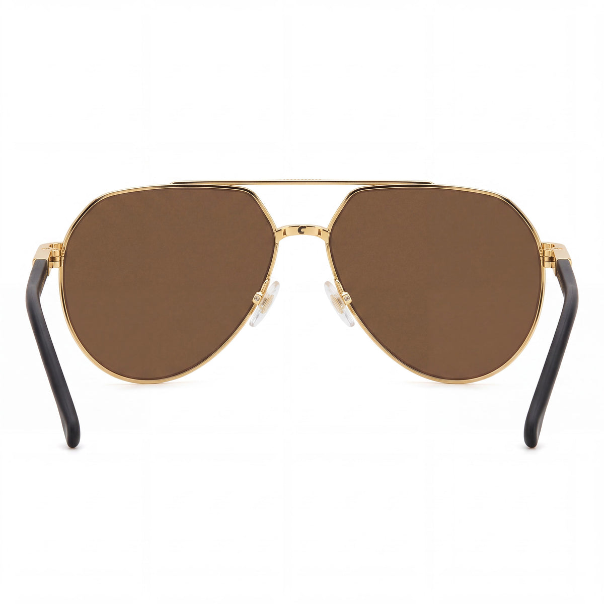 Gafas de sol Carrera para mujer 1067/S de metal negro mate y dorado, polarizadas, lentes doradas de alto contraste, protección 100% UV, 62 mm, Photo 3