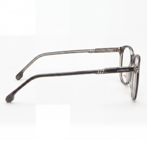 Carrera 1131 Rectangle Eyeglasses Unisex — side view, Gray Acetate temples