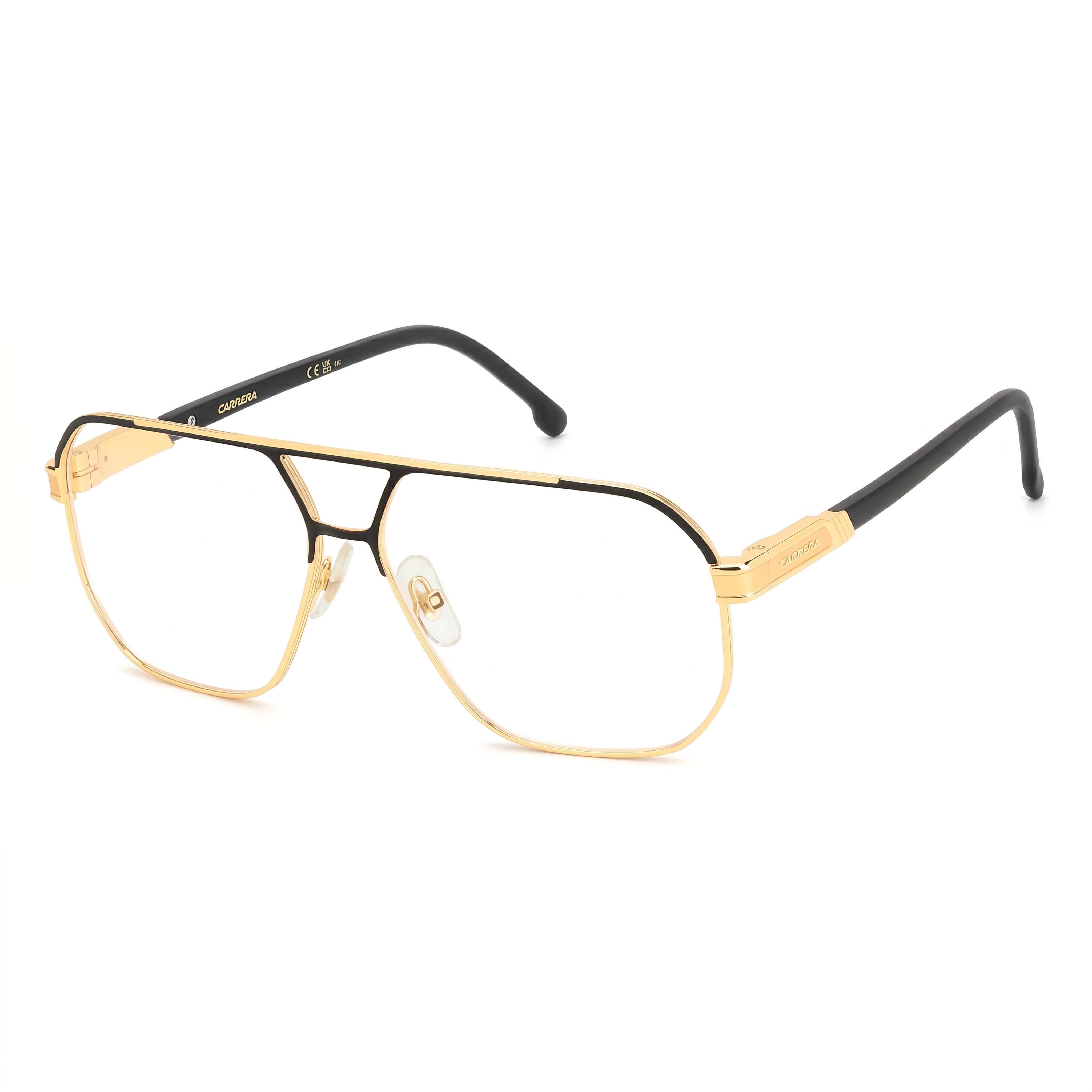Gafas de aviador Carrera 1135 negras y doradas para hombre, 60 mm, Photo 1