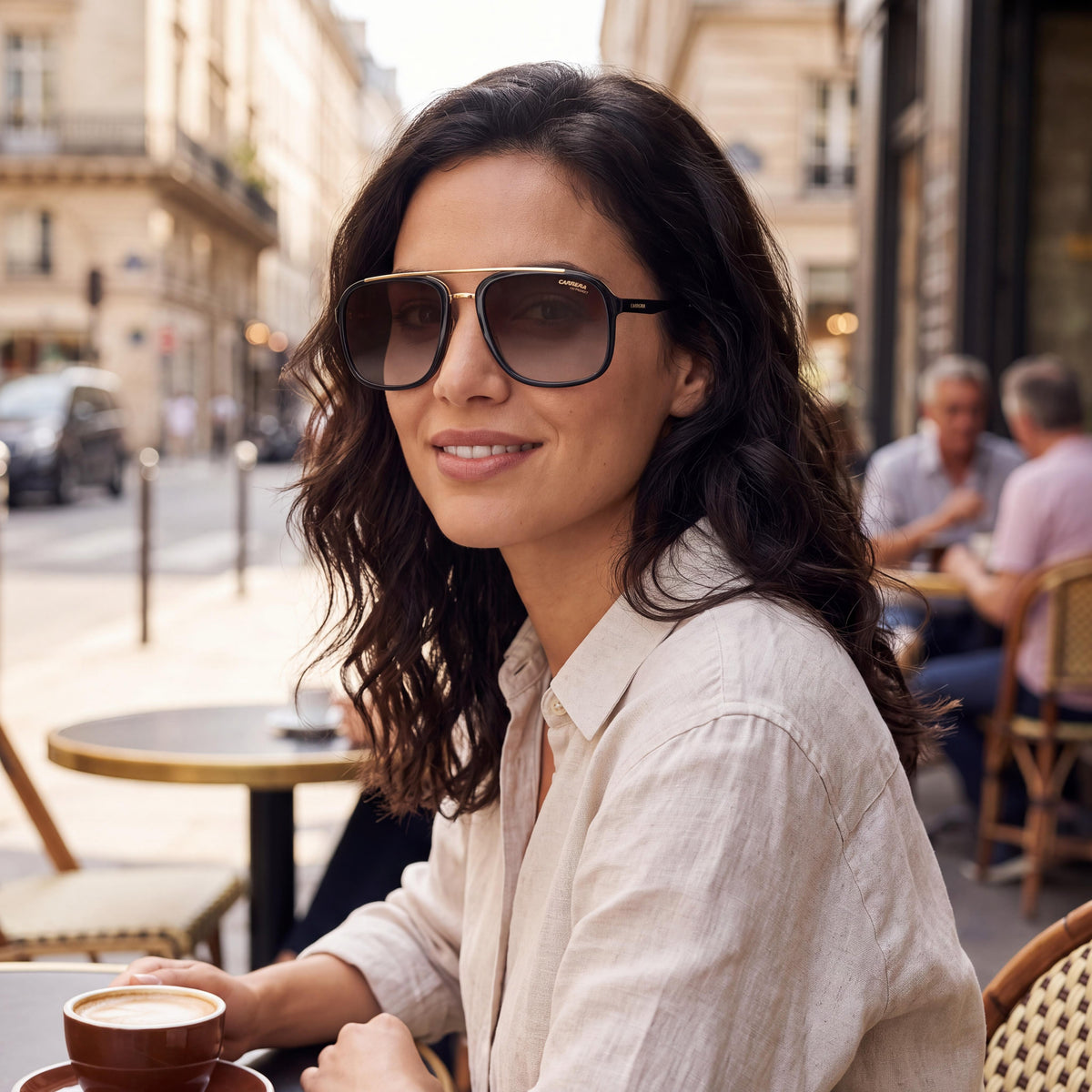 Carrera 133/S Black Gold/Brown Gradient Sunglasses Unisex, 57mm, Photo 5