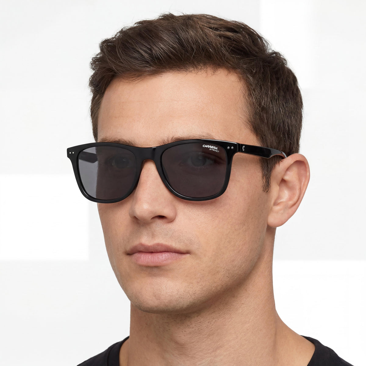 Gafas de sol rectangulares unisex Carrera 2022T/S negras, 51 mm, Photo 4