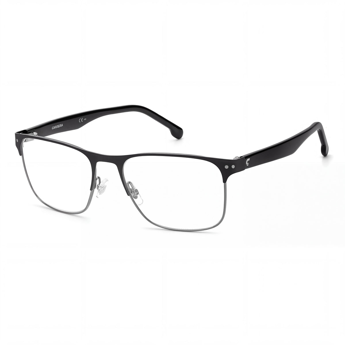 Carrera 2033t Opaque Black Rectangle Eyeglasses Unisex, Photo 1