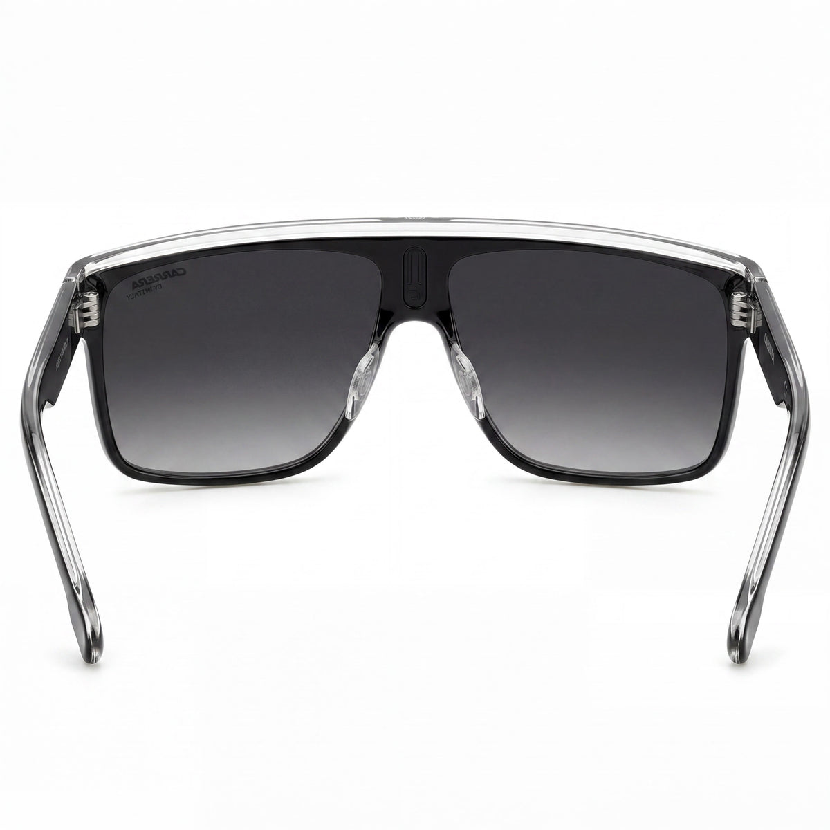 Gafas de Sol Redondas Carrera 22/N Unisex, Negras Blancas Grises Sombreadas, 63mm, Photo 4