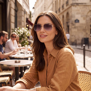 Carrera 224/S Aviator Sunglasses Unisex — interior view, Non-Polarized lens detail