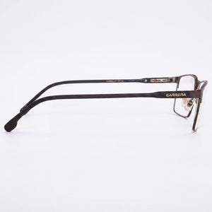 Carrera 226 Rectangle Eyeglasses Unisex — side view, Matte Bronze Alloy Steel temples