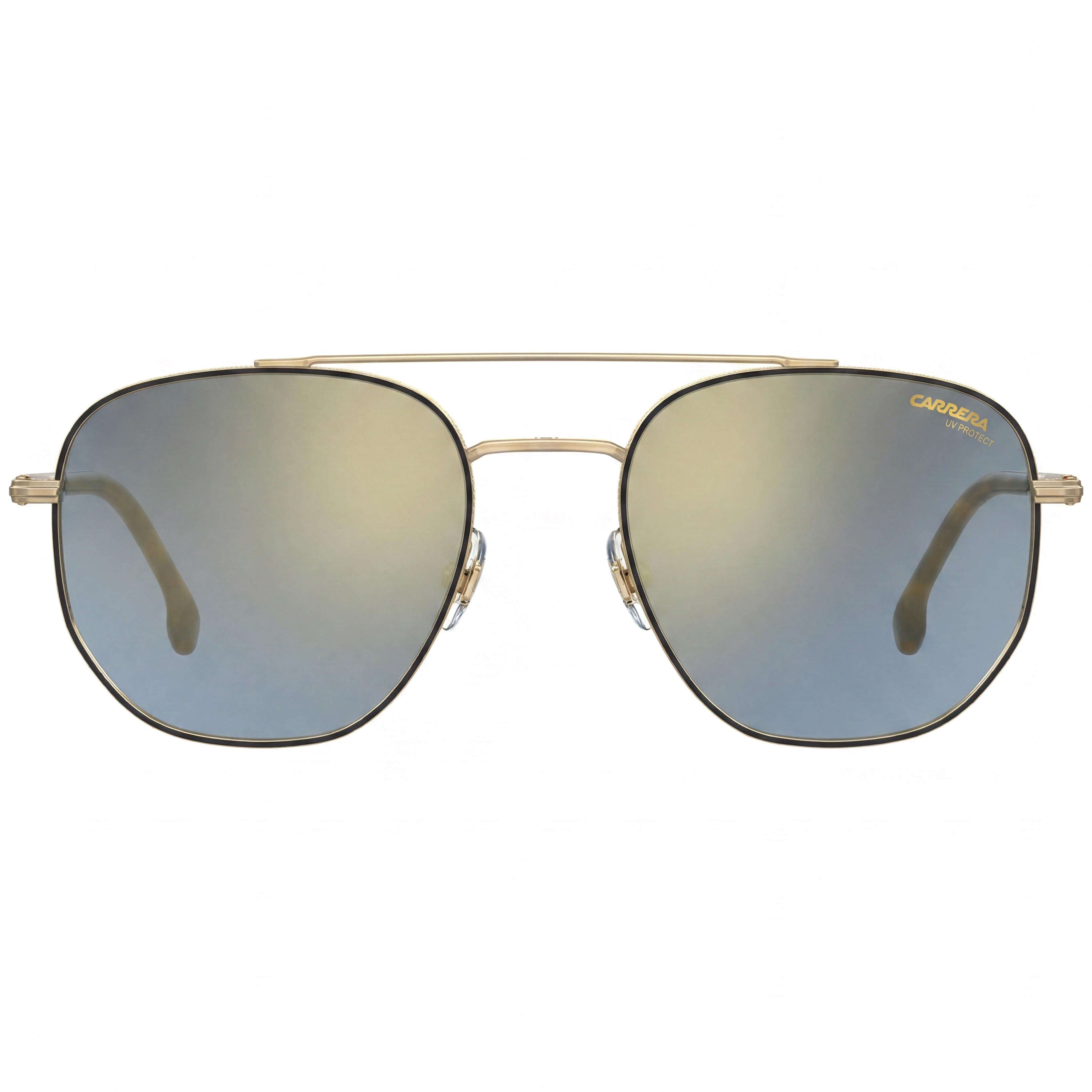 Gafas de sol unisex Carrera 236/S Gold Havana Aviator con cristales de espejo, 54mm, Photo 2