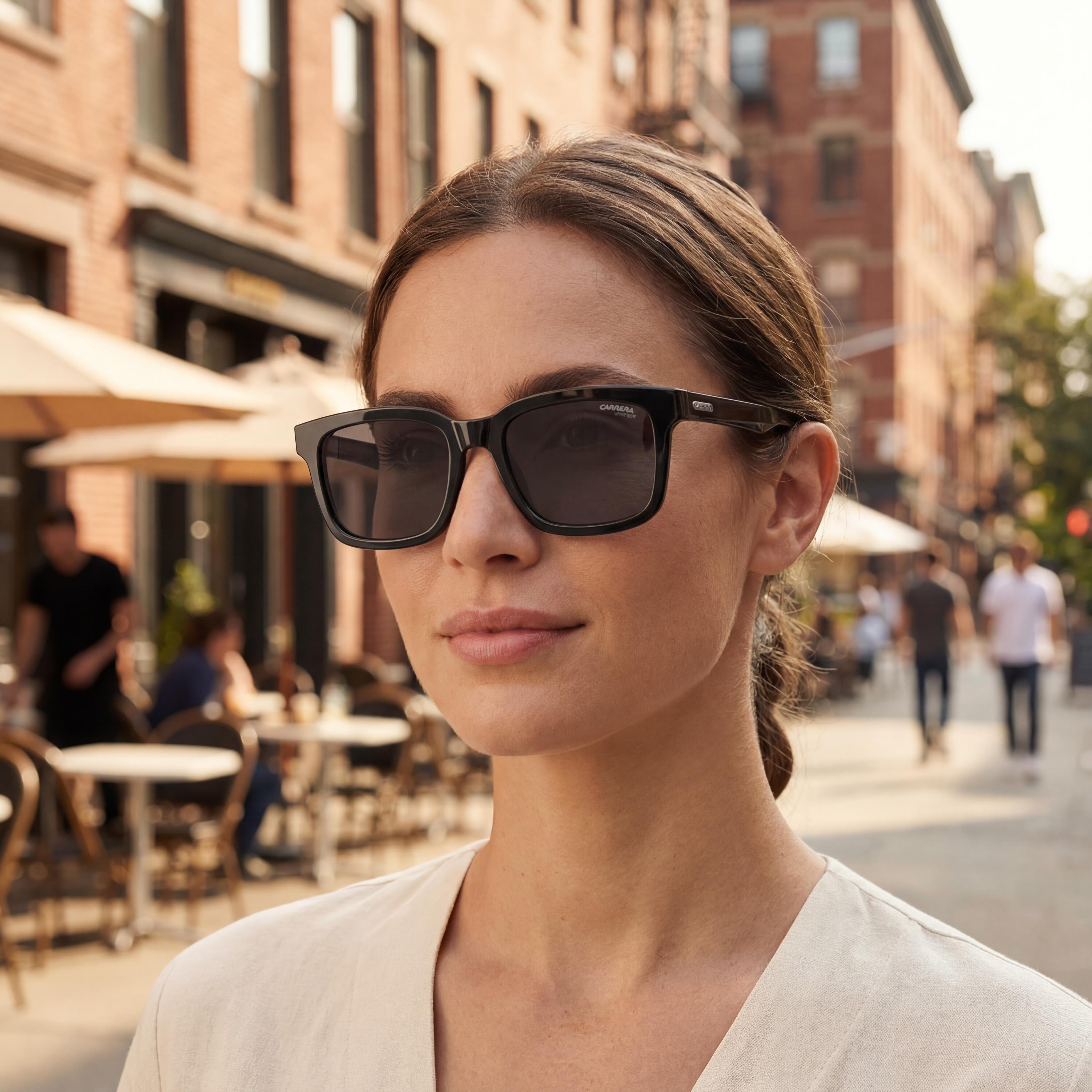 Carrera CARRERA 251/S Unisex Black Acetate Full Rim UV Protection Prescription-Ready Sunglasses 53mm, Photo 6