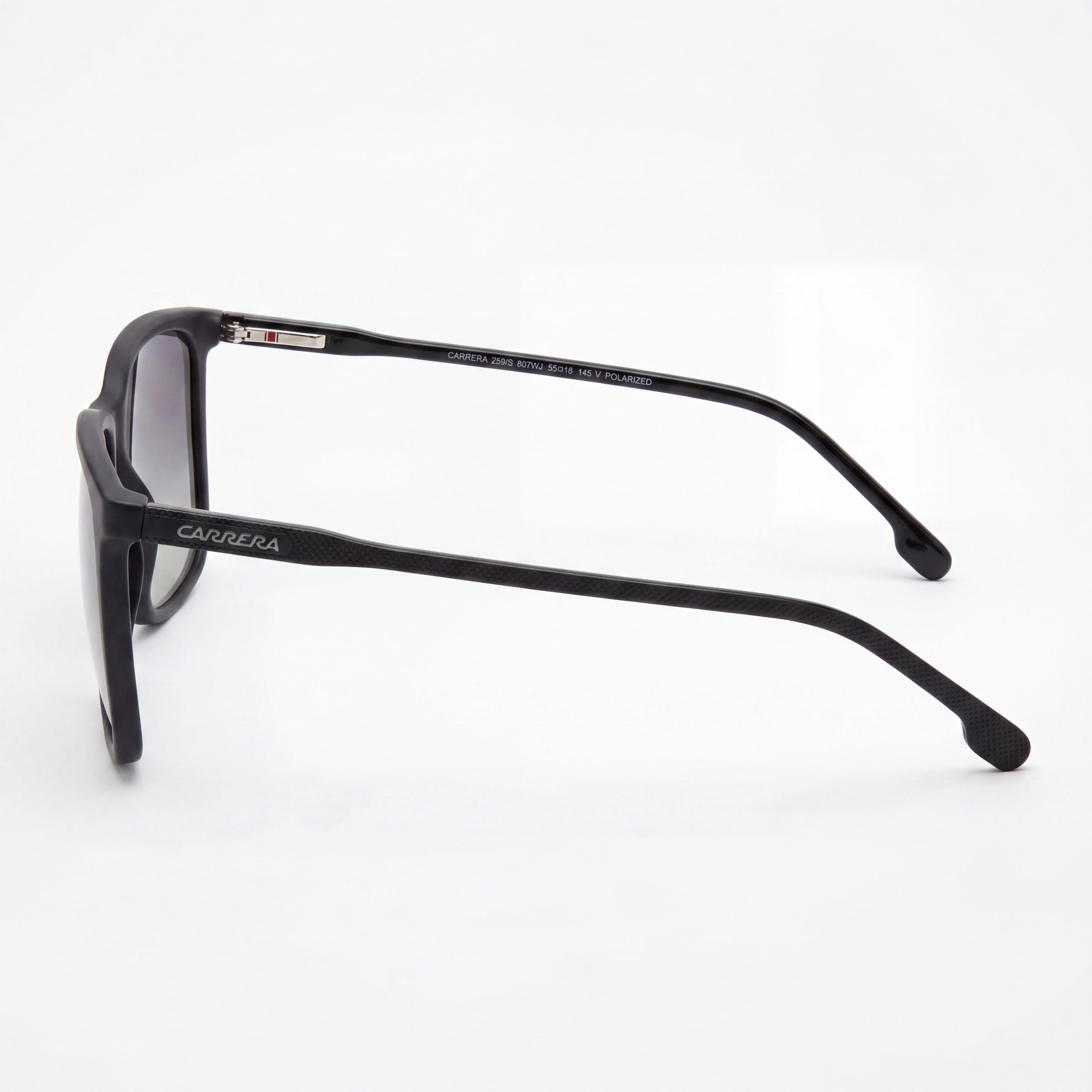 Carrera 259/S Black Gray Rectangle Polarized Sunglasses Unisex, 55mm, Photo 3