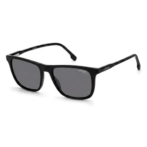 Carrera 261/S 008A M9 Black Square Sunglasses for Men, Grey Polarized lens