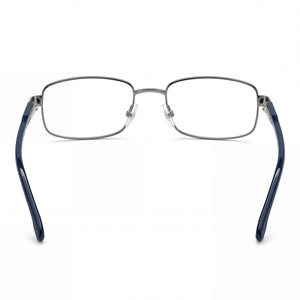 Carrera 264 Rectangle Eyeglasses Unisex — side view, Blue Metal temples