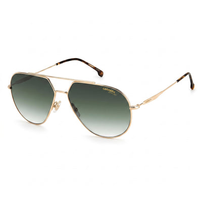Carrera 274/S 02IK Gold Aviator Unisex Sunglasses, Green Shaded lens