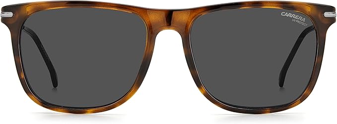Carrera 276/S 0086/IR Square Sunglasses Men — side view, Non-Polarized Dark Grey Gradient lens