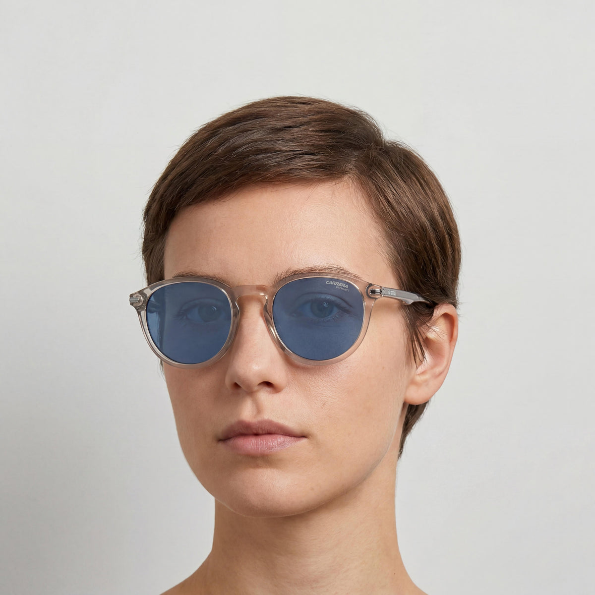 Carrera 277/S Transparent Mud Brown Rectangle Sunglasses Unisex, 50mm, Photo 5