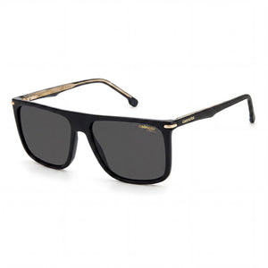 Carrera 278/S Black Rectangle Sunglasses for Men, Black Gold lens